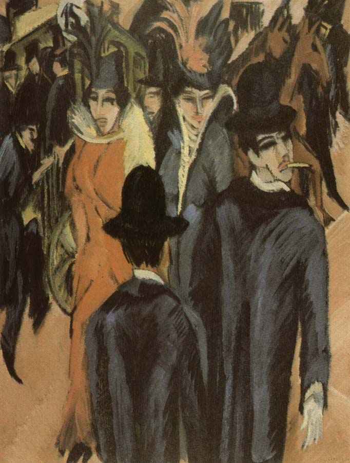 Ernst Ludwig Kirchner Berlin street scene